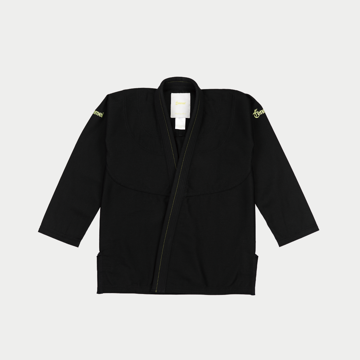 Classic Competition BJJ Kimono - Black/Chartreuse Green